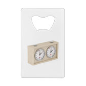 Analoge Schachuhr Geldbeutel Flaschenöffner (Rückseite)