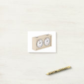 Analoge Schachuhr Post-it Klebezettel (Auf Schreibtisch)