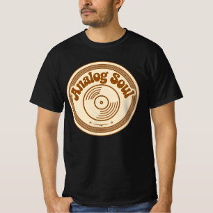 Analoge Soul Vinyl-Schallplatte Retro T-Shirt