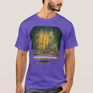 Analoge Synthesizer-Tastaturmusik modulare Lebensf T-Shirt