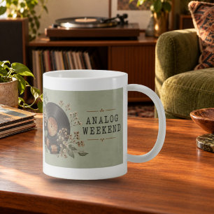 Analoge Weekend Vintage-Kamera Vinyl-Tasse Kaffeetasse