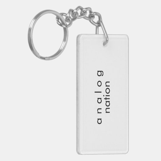 Analoger Audio-Schlüsselanhänger-Tastatur | Doppel Schlüsselanhänger (Vorderseite links)