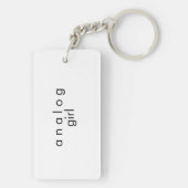 Analoger Audio-Schlüsselanhänger-Tastatur | Doppel Schlüsselanhänger (Rückseite)