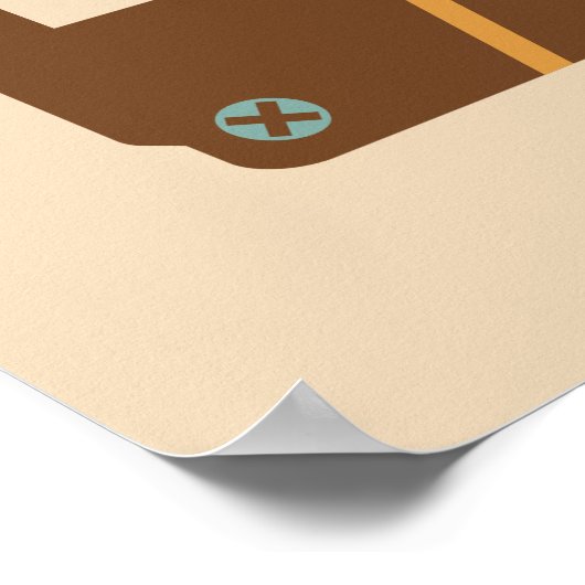 Analoger Mix-Bandkassette Poster (Ecke)