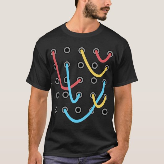 Analoger Modulsynthesizer T-Shirt (Vorderseite)