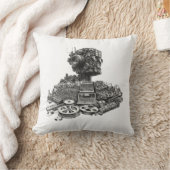 Analoger Roboterkopf: Modular Synth Design Kissen (Decke)