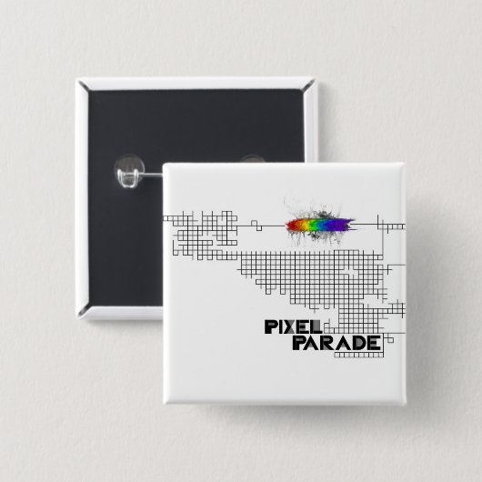 "Analoges" Button der Pixel-Parade (Vorne & Hinten)