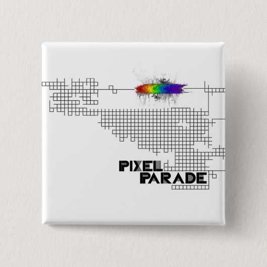 "Analoges" Button der Pixel-Parade (Vorderseite)