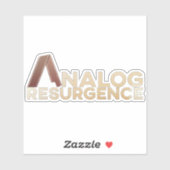 Analoges Wiederaufflammen (individuell geschnitten Aufkleber (Blatt)