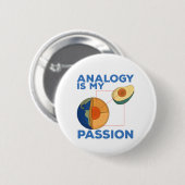 Analogie ist meine Leidenschaft Button (Vorne & Hinten)