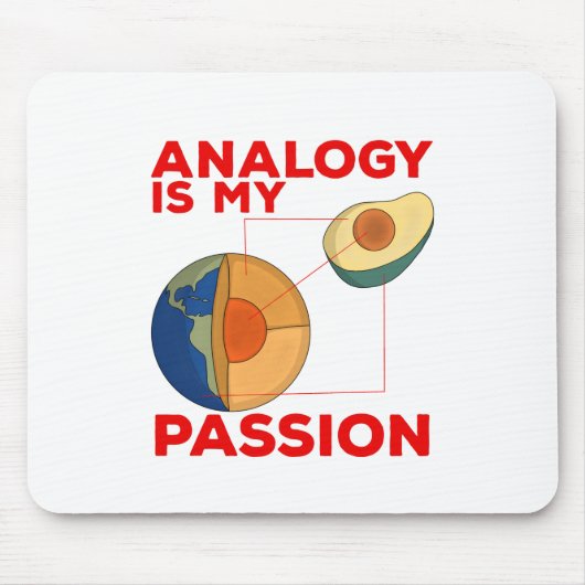 Analogie ist meine Leidenschaft Mousepad (Vorne)