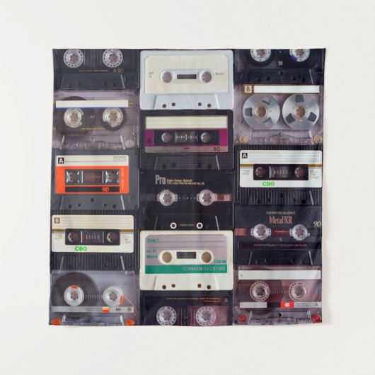 Analogische Audiokassette Wandteppich (Vorderseite)