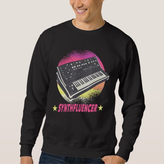 Analogsynthesizer - Synthfluencer - Synth Retro P Sweatshirt (Vorderseite)