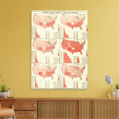 Analphabetismus für über 10 Jahre Leinwanddruck (Insitu (Wohnzimmer))