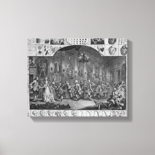 Analyse der Schönheit, Blatt II, 1753 Leinwanddruck (Vorderseite)