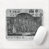Analyse der Schönheit, Platte II, 1753 Mousepad (Mit Mouse)