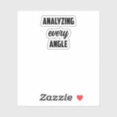 Analyse jedes Angels: Das Bewusstsein der forensis Aufkleber (Blatt)