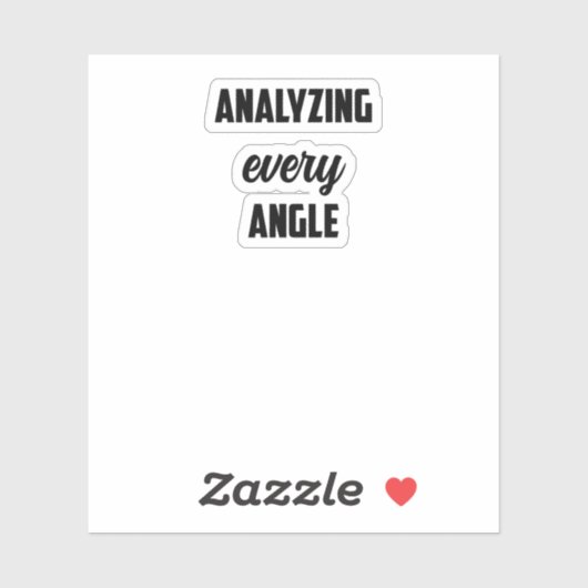 Analyse jedes Angels: Das Bewusstsein der forensis Aufkleber (Blatt)