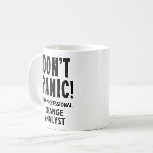 Analyst ändern kaffeetasse (Vorderseite Links)