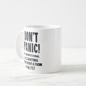 Analyst für die Rechnungsführung Kaffeetasse (Vorderseite Links)