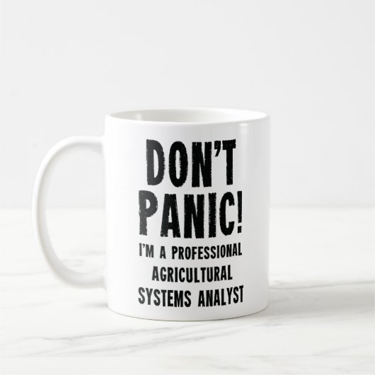 Analyst für landwirtschaftliche Systeme Kaffeetasse (Links)