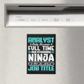 Analysten Job Title Profession Funny Analyst Kompe Magnet (In Situ (Geschirrspüler))