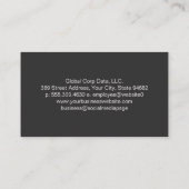 Analytics | Metrics | Financial Data Visitenkarte (Rückseite)