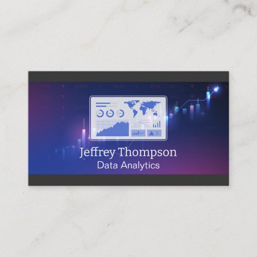 Analytics | Metrics | Financial Data Visitenkarte (Vorderseite)