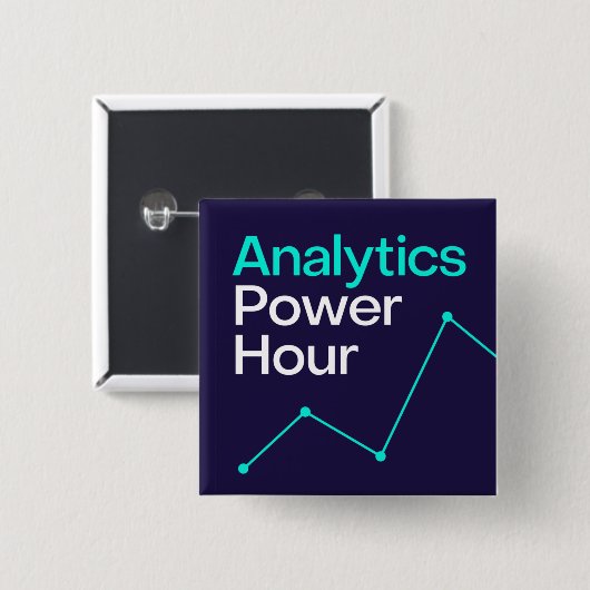 Analytics Power Hour Button (Vorne & Hinten)