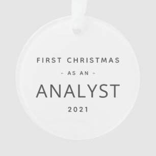 Analytiker Erster Weihnachtsfeiertag Moderner, ma Ornament