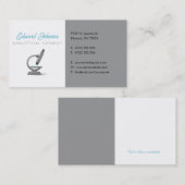 Analytiker | Wissenschaftsmikroskop Visitenkarte (Vorne/Hinten)