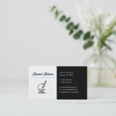 Analytiker | Wissenschaftsmikroskop Visitenkarte (Stehend Vorderseite)