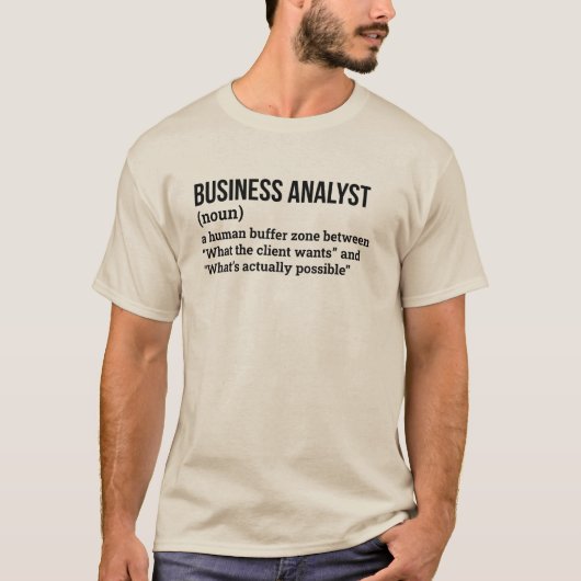 Analytikspezialist Funny Meaning T-Shirt (Vorderseite)