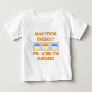 Analytischer Chemist ... Wird für Cupcakes arbeite Baby T-shirt
