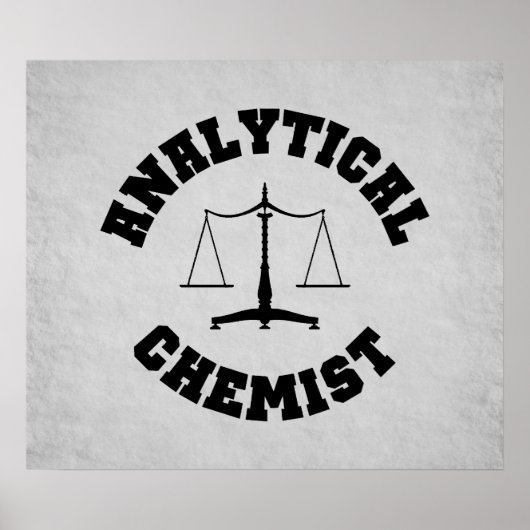 Analytisches Chemist-Poster Poster (Vorne)