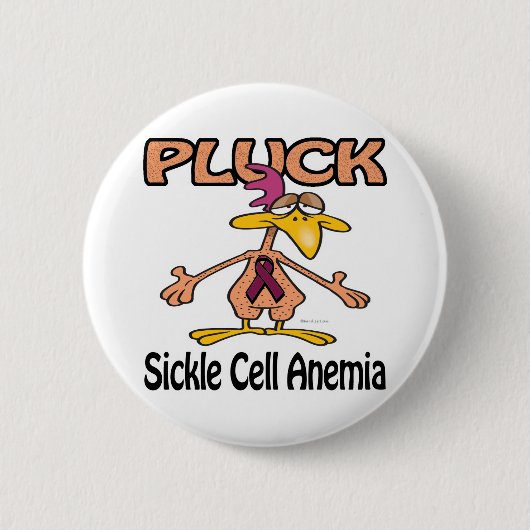 Anämie-Aufklärungsdesign für die Krustenbildung Button (Vorderseite)