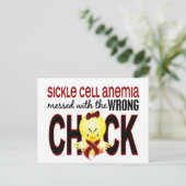 Anämie der Sichelzellen, die mit falscher Keime Postkarte (Stehend Vorderseite)