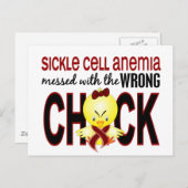 Anämie der Sichelzellen, die mit falscher Keime Postkarte (Vorne/Hinten)