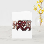 Anämie der Sichelzellen Scene Aufklärung Monat Ban Karte (Gelbe Blume)