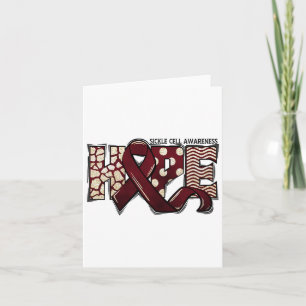 Anämie der Sichelzellen Scene Aufklärung Monat Ban Karte