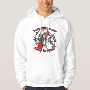 Anämie-Überlebender bis zum Tag Ninja bis zum Hoodie