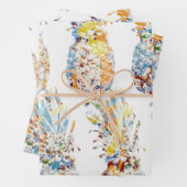 Ananapfelpapier für das Umblättern von Flachblätte Geschenkpapier Set (Beispiel)