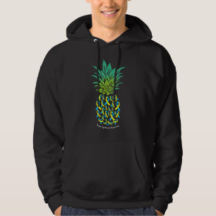 Ananaple Down Syndrome Awareness Tribe 21 Gold Bl Hoodie