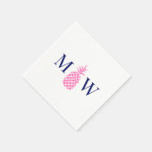 Ananas #11 Couple 2 Anfangsfarben für Monogramm DI Serviette (Ecke)