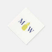 Ananas #11 Couple 2 Anfangsfarben für Monogramm DI Serviette (Ecke)