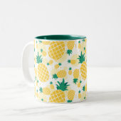 Ananas 11 oz Zwei-Tonen-Tasse Zweifarbige Tasse (Vorderseite Links)