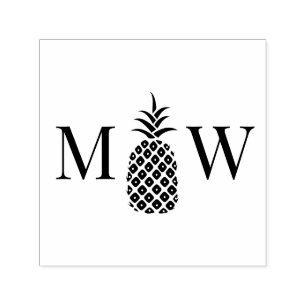 Ananas #11 Paar Hochzeit 2 Anfangsmonogramm Permastempel