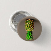 Ananas 3 cm Abzeichen Button (Vorne & Hinten)