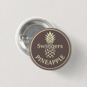 Ananas 3 cm Abzeichen Button (Vorne & Hinten)