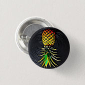 Ananas 3 cm Abzeichen Button (Vorne & Hinten)